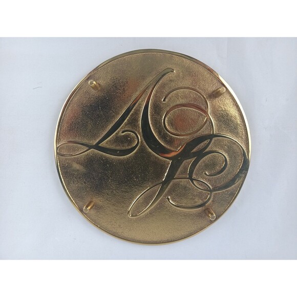 Polished Brass Collectible Trivet Plaque Wall Art Austin Presbyterian  6 in - Picture 6 of 9